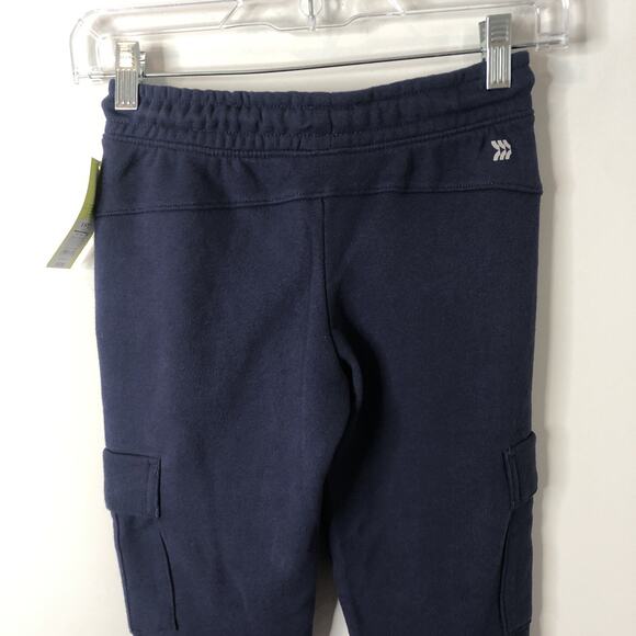 All In Motion NWT Boys' Flexible Drawstring Navy Cargo Joggers Size Small 6/7 - Picture 8 of 9